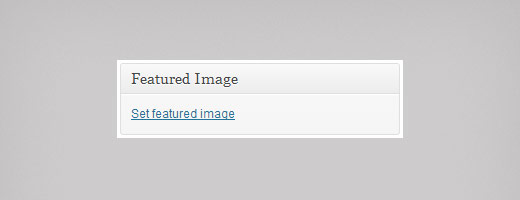 Setting featured image for a WordPress post